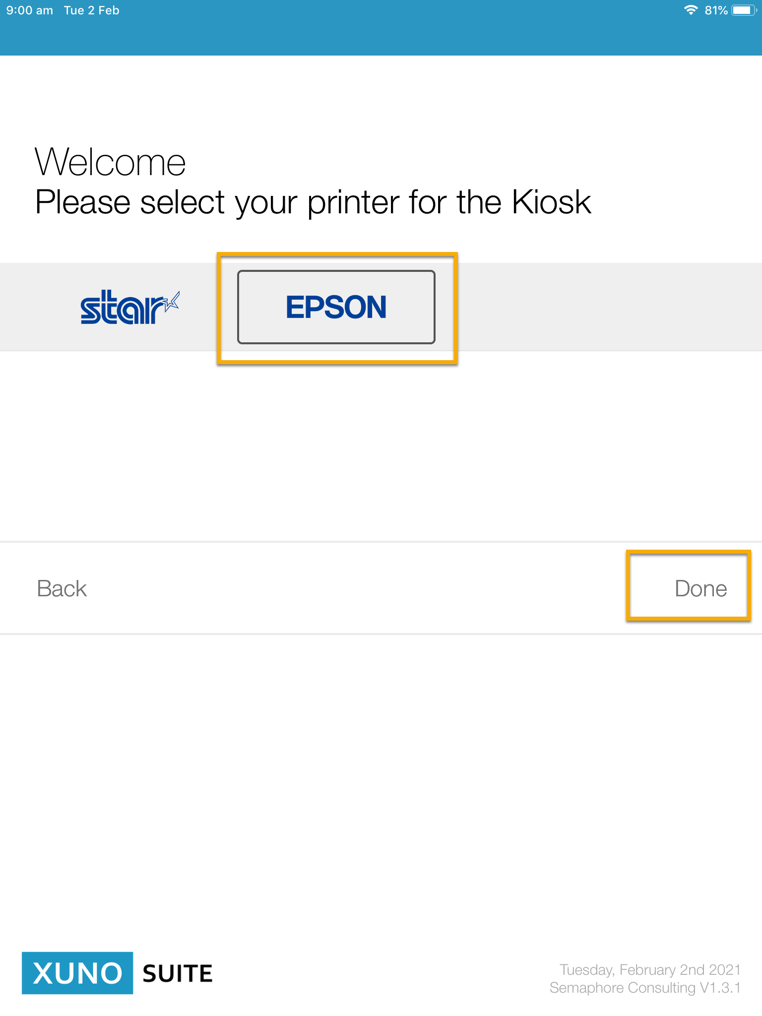 How to pair your Epson kiosk printer